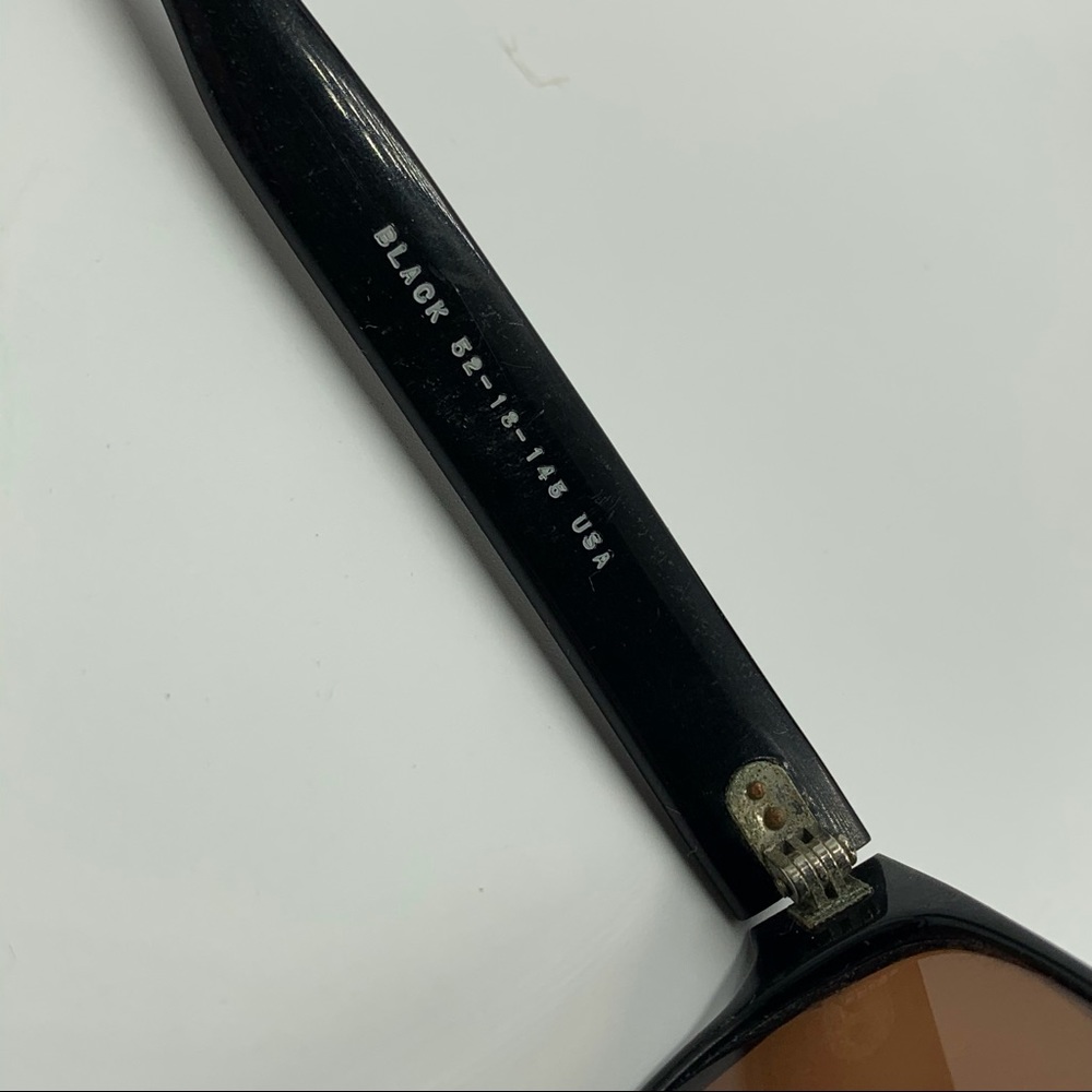 Vintage Black Oval Sunglasses Frames - Picture 7 of 7